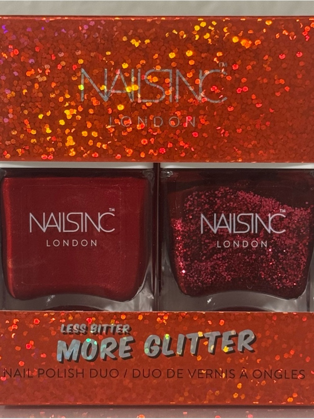 Nails Inc Less Bitter More Glitter Nail Polish Set